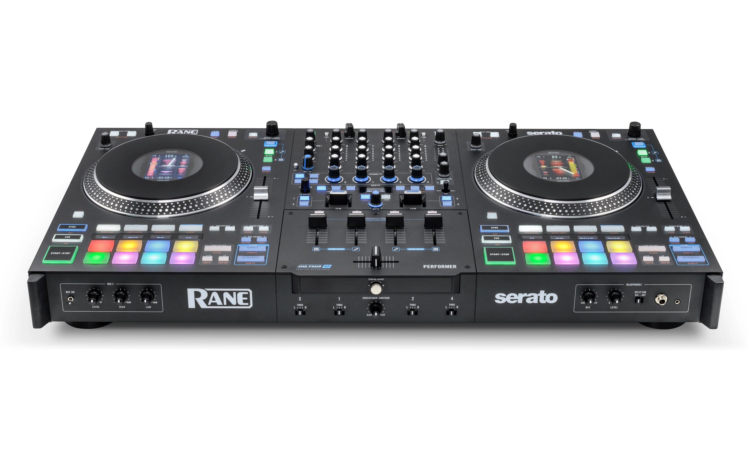 DJ-Controller Performer<br>Motorisierter 4-Kanal-DJ-Controller