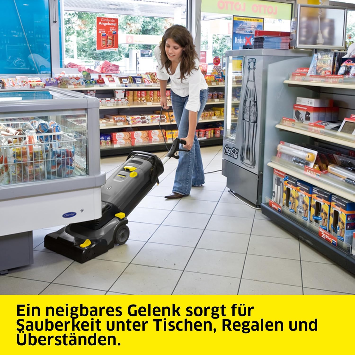 Kärcher Scheuersaugmaschine BR 30/4 C Ep, Leistung: 820 W, Flächenleistung: max. 200 m2, Netzbetrieb, 2-Tank-System, Arbeitsbreite: 300 mm, Walzenbürste