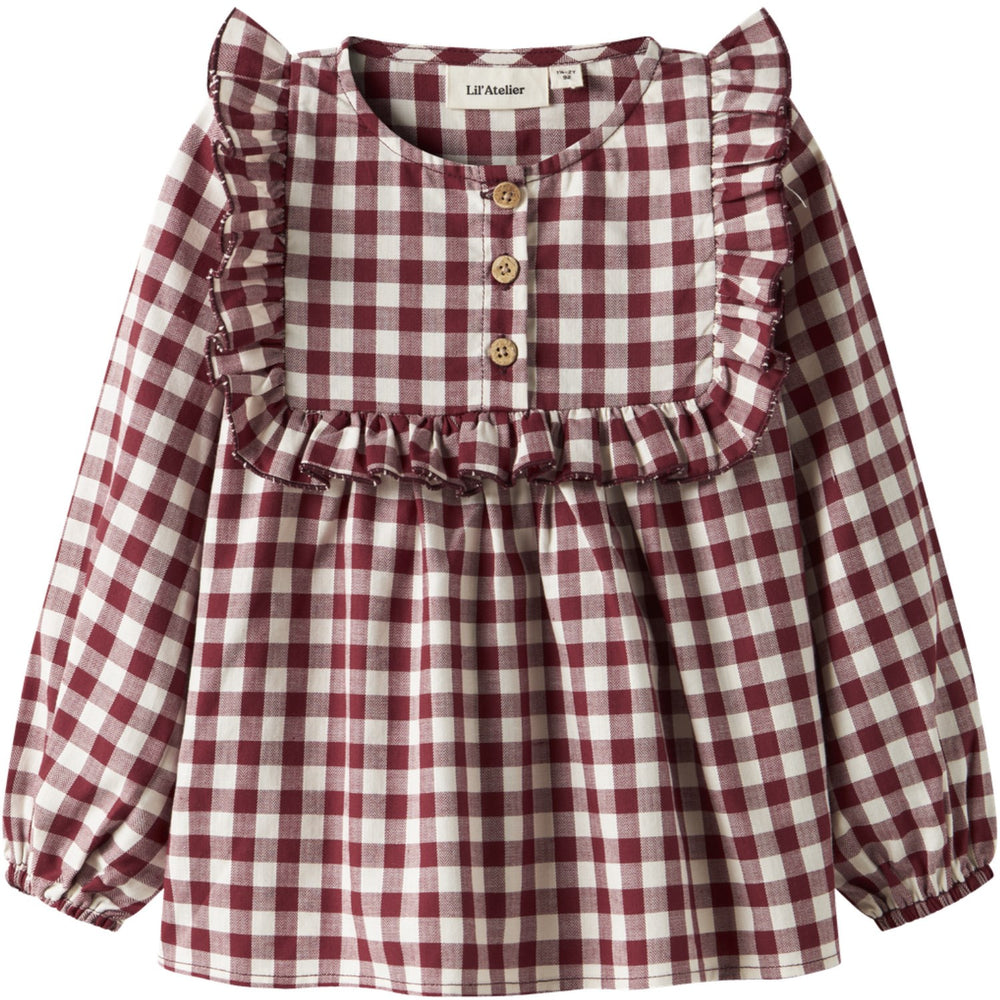 Køb Lil'Atelier Red Dahlia Nmfrio Ls Loose Skjorte Lil