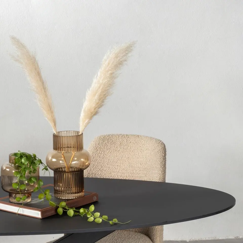 Eettafel Zwart Fenix Metaal - 200x90x76cm - Harper