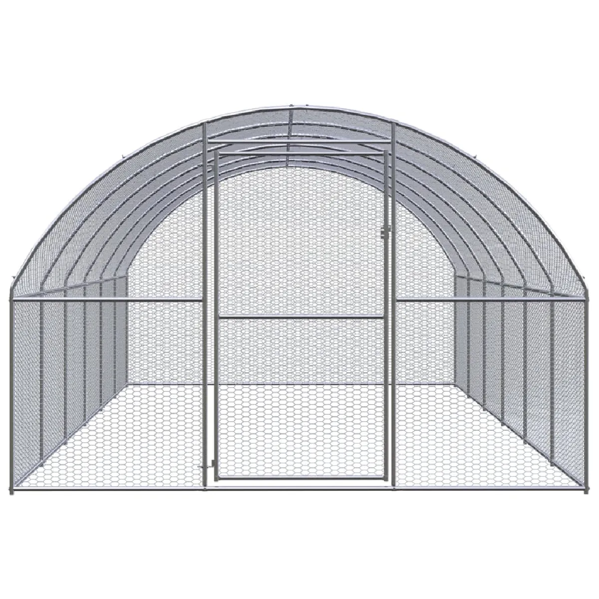 vidaXL Poulailler 3x6x2 m Galvanisé