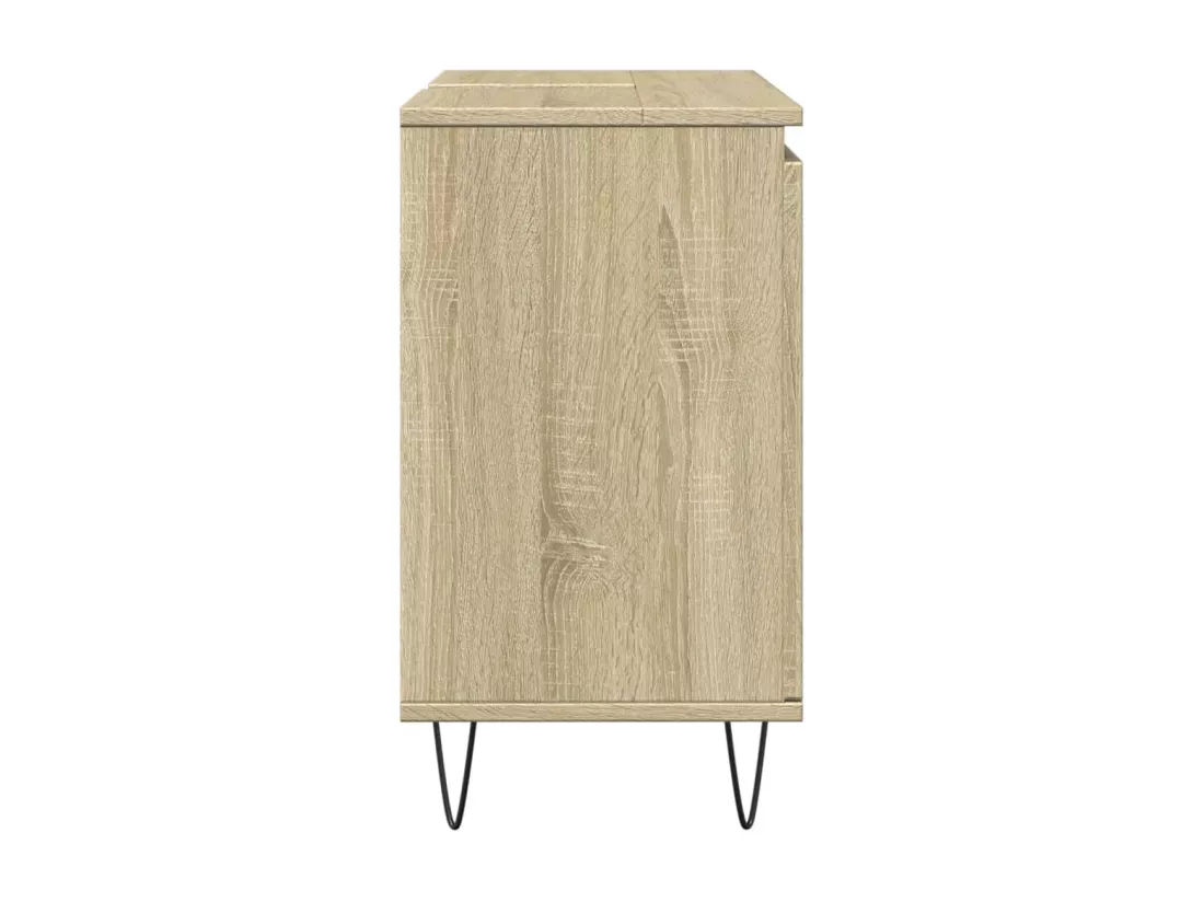 Armoire de bain chêne sonoma 58x33x60 cm bois d'ingénierie