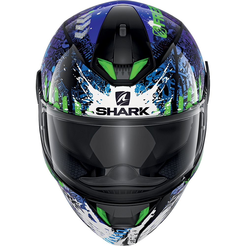 Shark - Casque Skwal 2.2 Replica Switch Riders 2 Bleu / Vert / Blanc / Noir