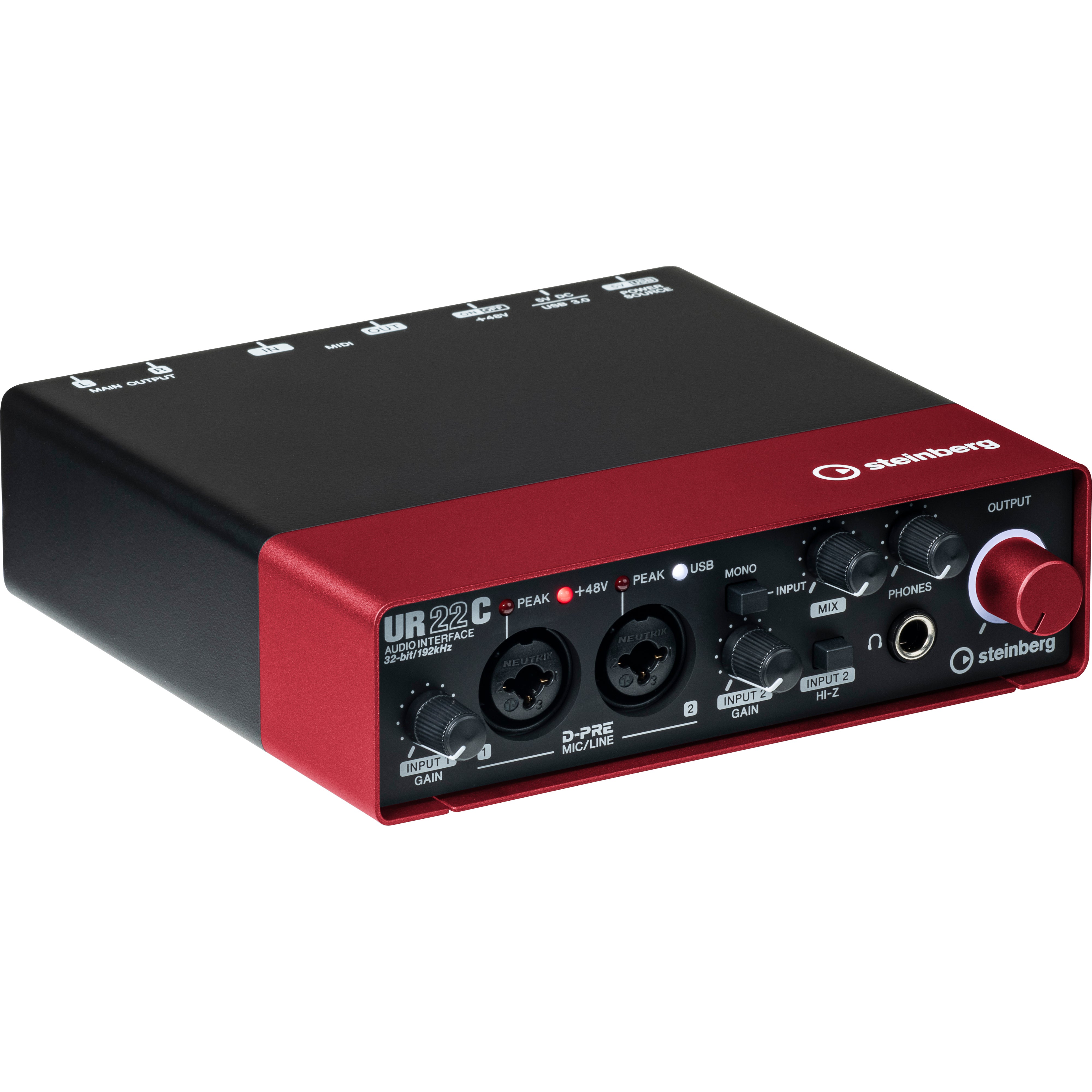 Steinberg UR22C USB 3 audio interface RED