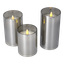 Kubbelys med flamme som flakker LED 3 deler 10/12,5/15 cm