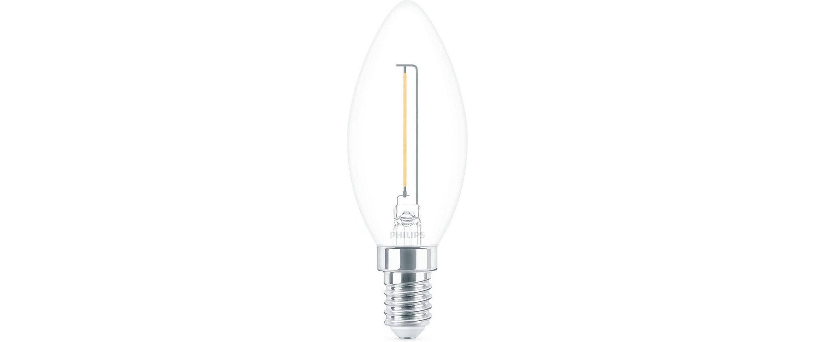 Lampe LEDcla 15W E14 B35 WW CL ND WarmweissLeuchtmittel B35 mit klarem Glas
