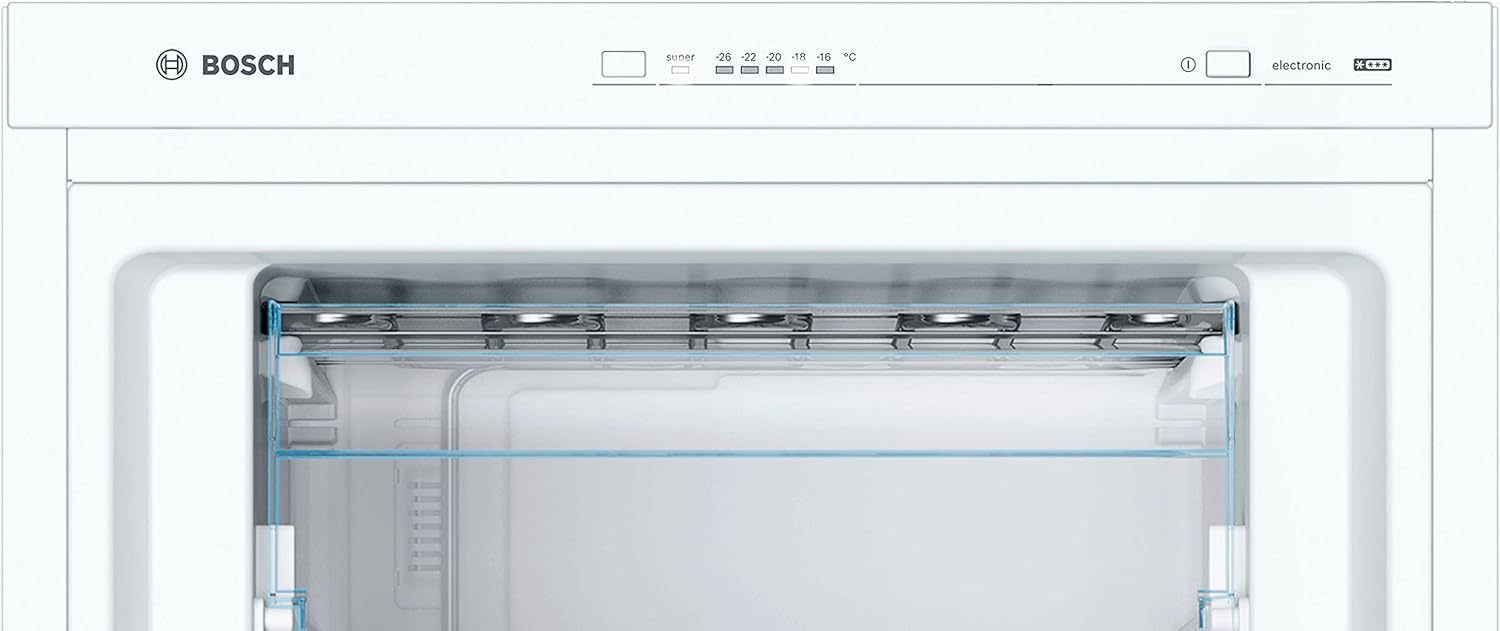 Bosch GSN33VWEP Congélateur vertical pose-libre Série 4, 225L, 4 tiroirs de congélation, 176 x 60 cm, Blanc