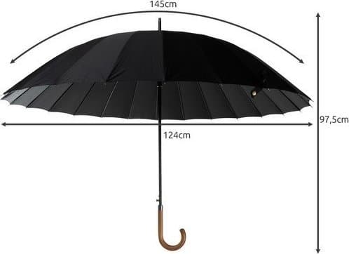 Malatec Svart elegant paraply