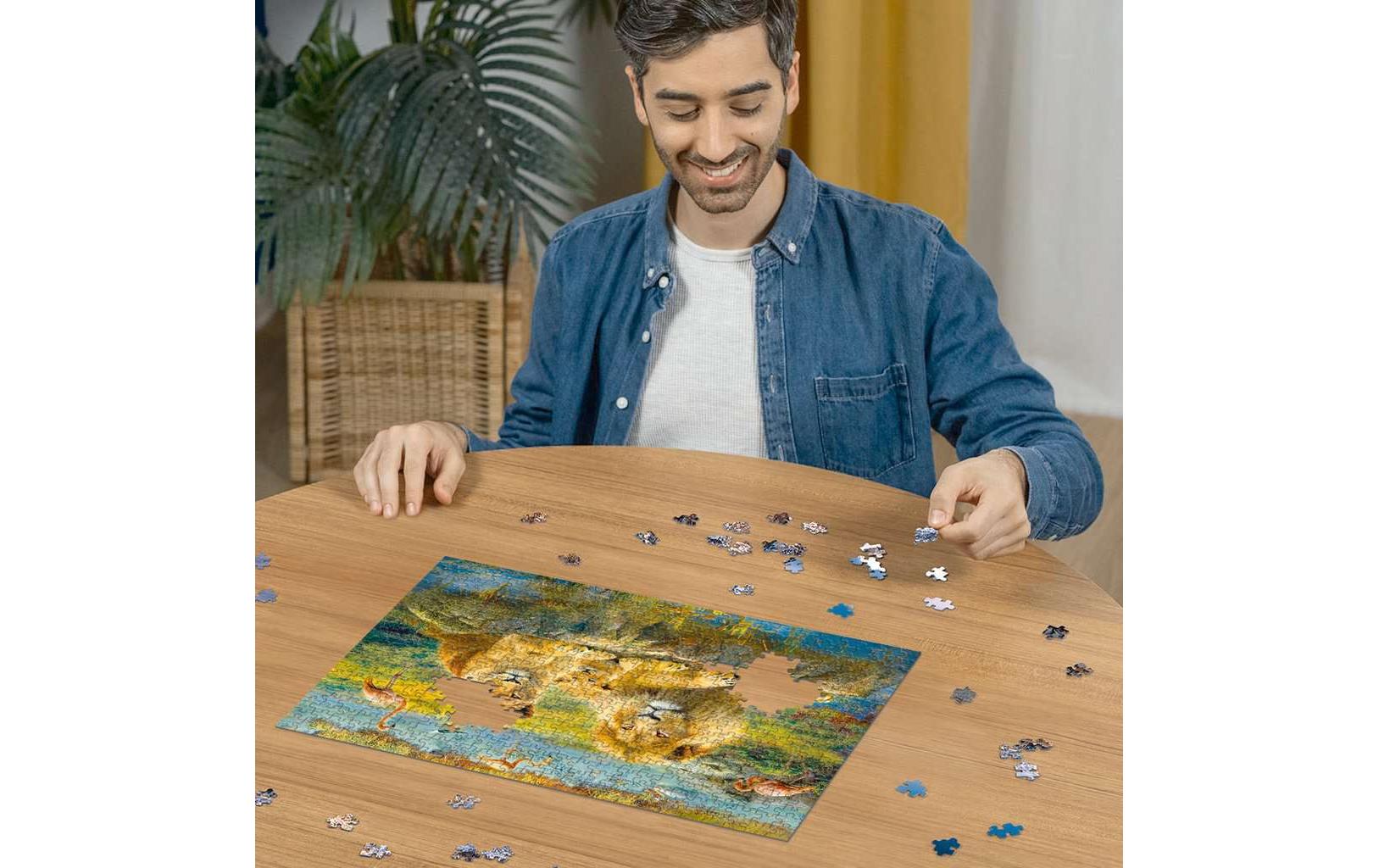 Puzzle Löwen in der SavanneKlassisches Puzzle
