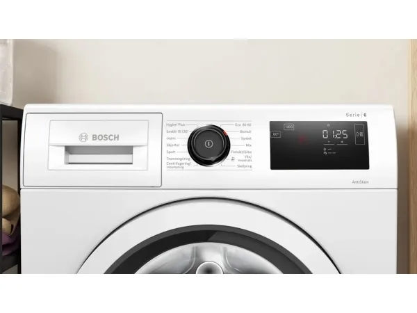 Bosch Serie | 6 WAU28RHISN - Vaskemaskine - Niche - bredde: 60 cm - højde: 85 cm - frontbetjening - 63 liter - 9 kg - 1400 rpm - hvid