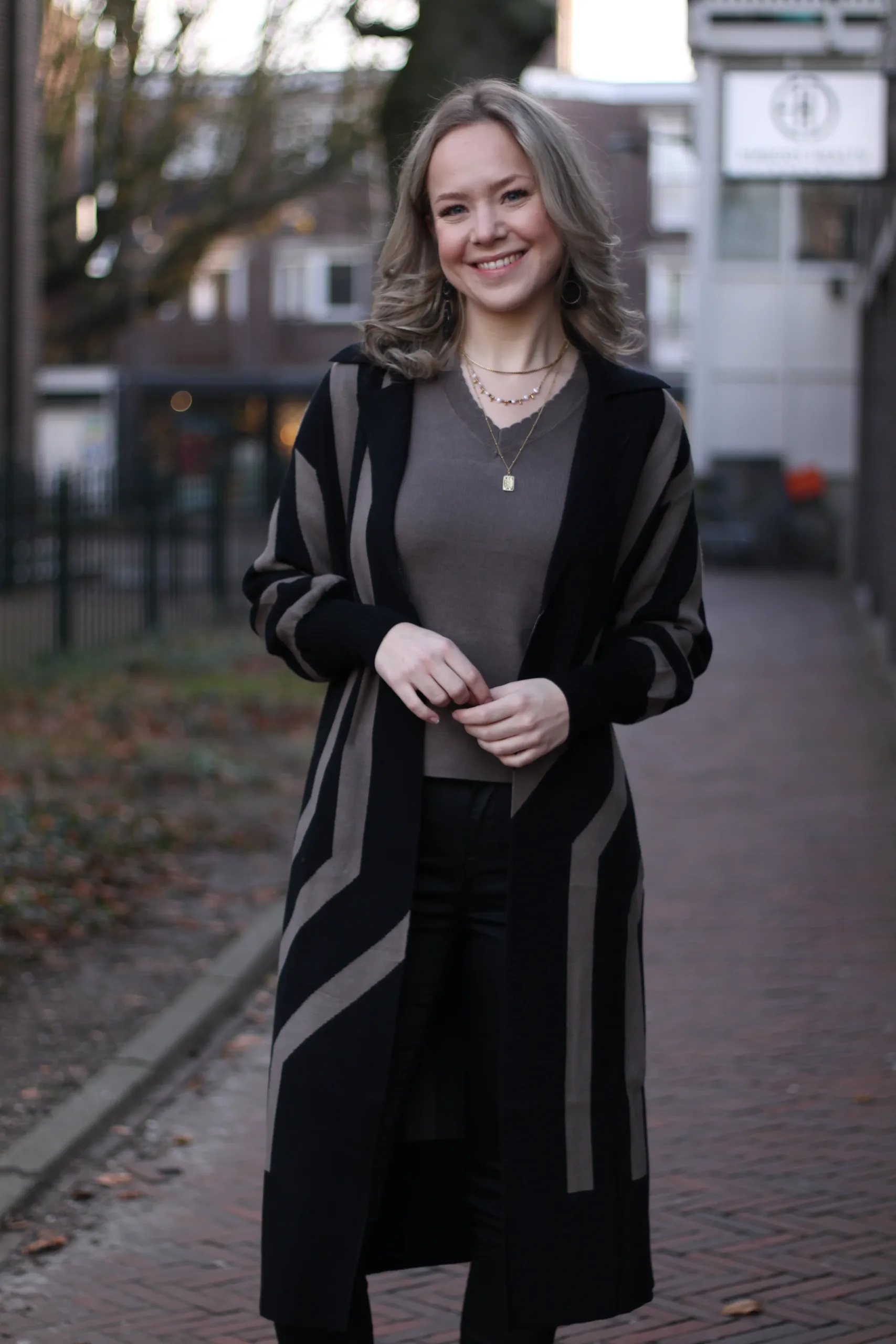 Culture - Aicha Jaquard Cardigan - Black
