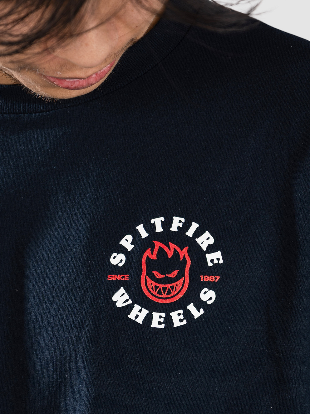 Spitfire Live To Burn Classic T-Shirt navy/red/white