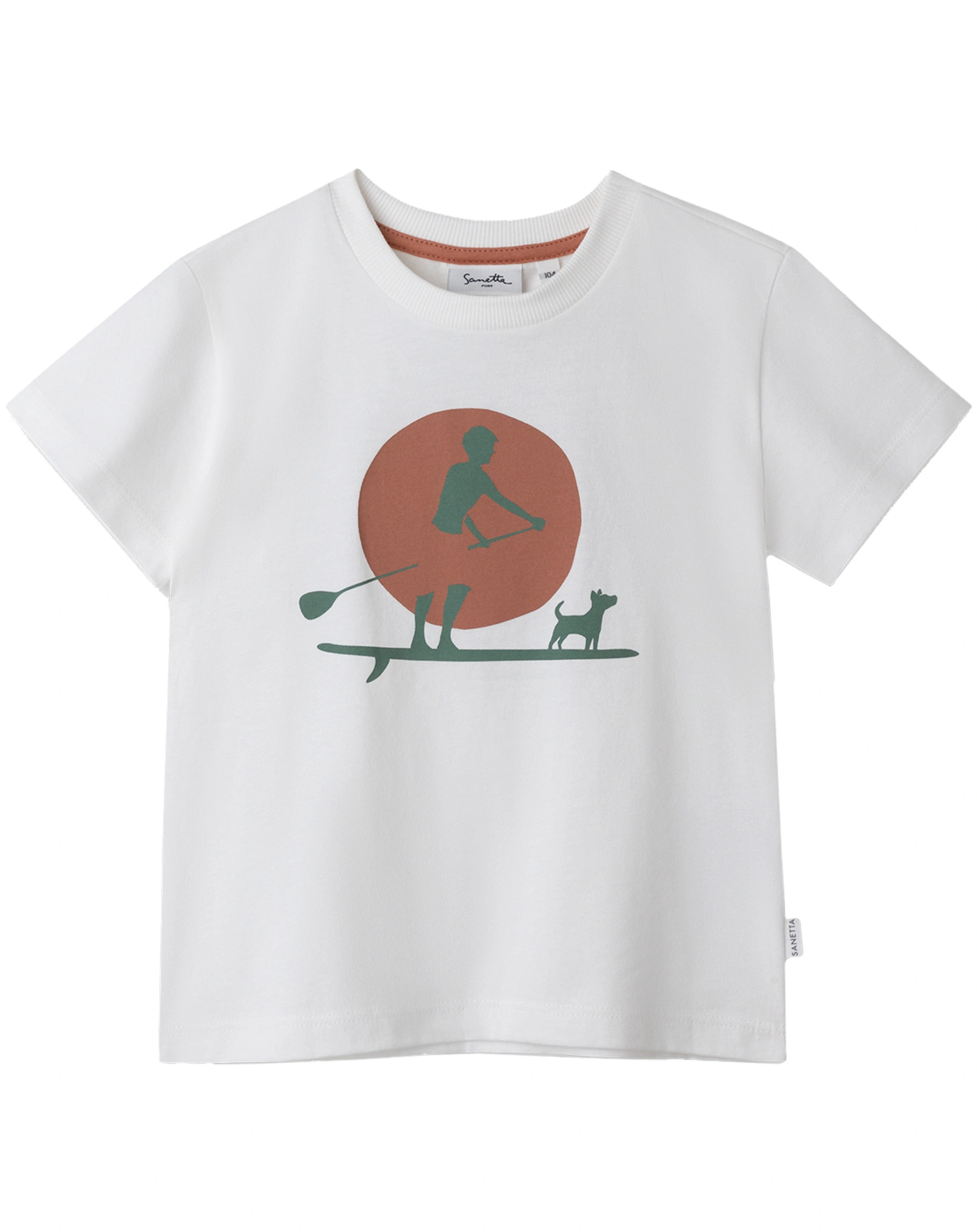 T-Shirt SURFER in ivory