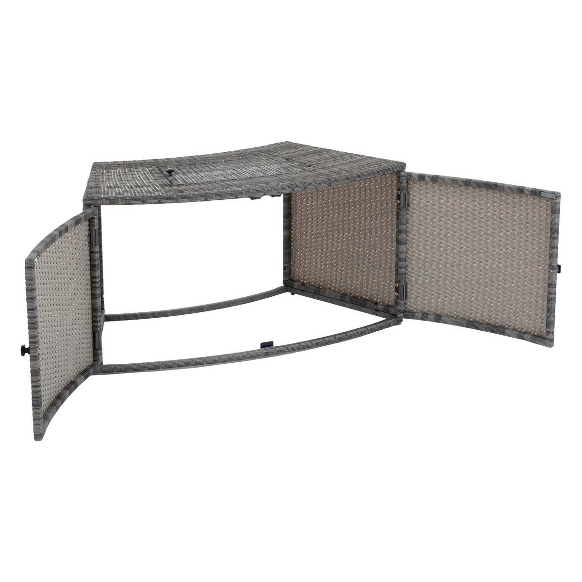 Contour spa cache pompe gris