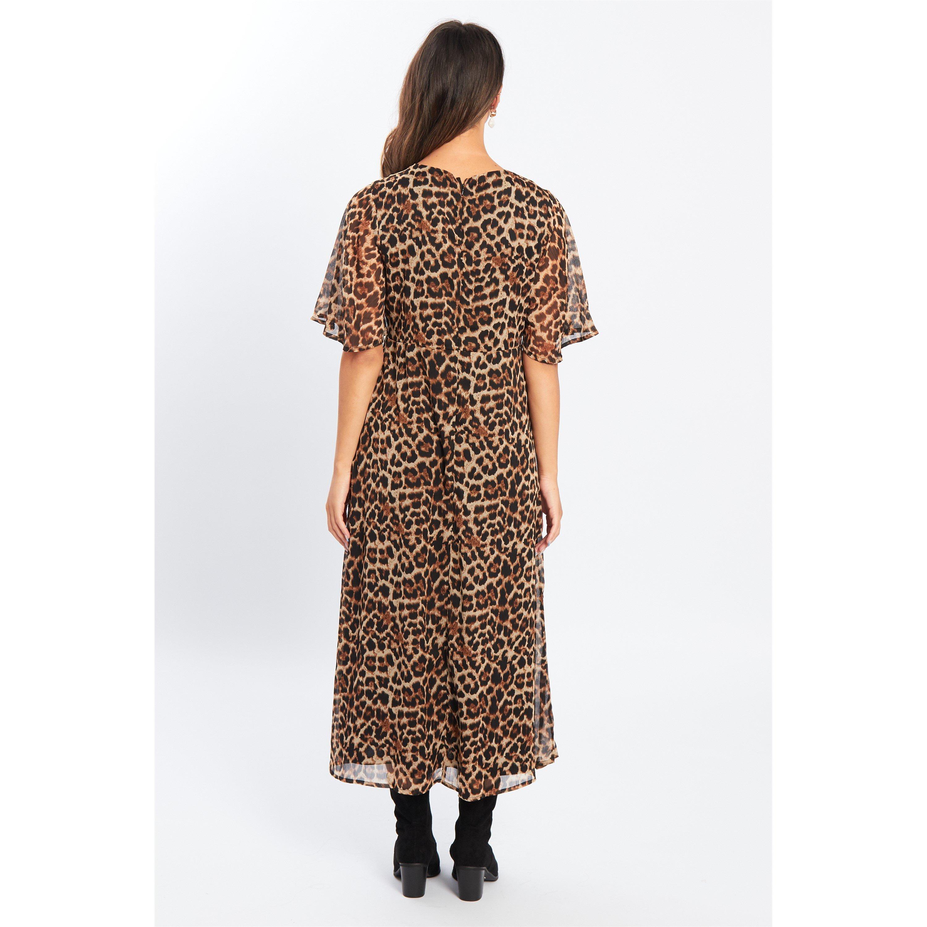 Be You BeYou Leopoard Maxi Dress Womens