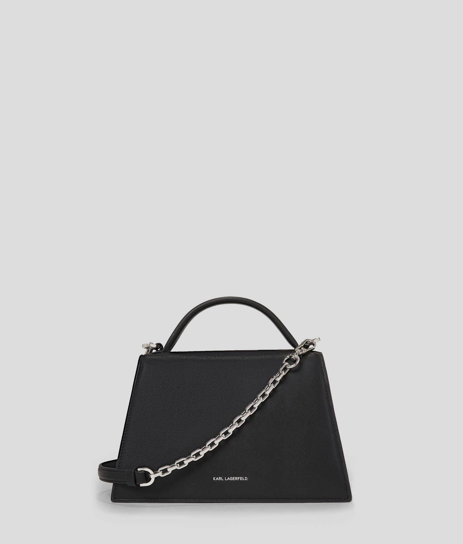 SAC BANDOULIÈRE DE TAILLE MOYENNE K/SIGNATURE - Noir-Nickel
