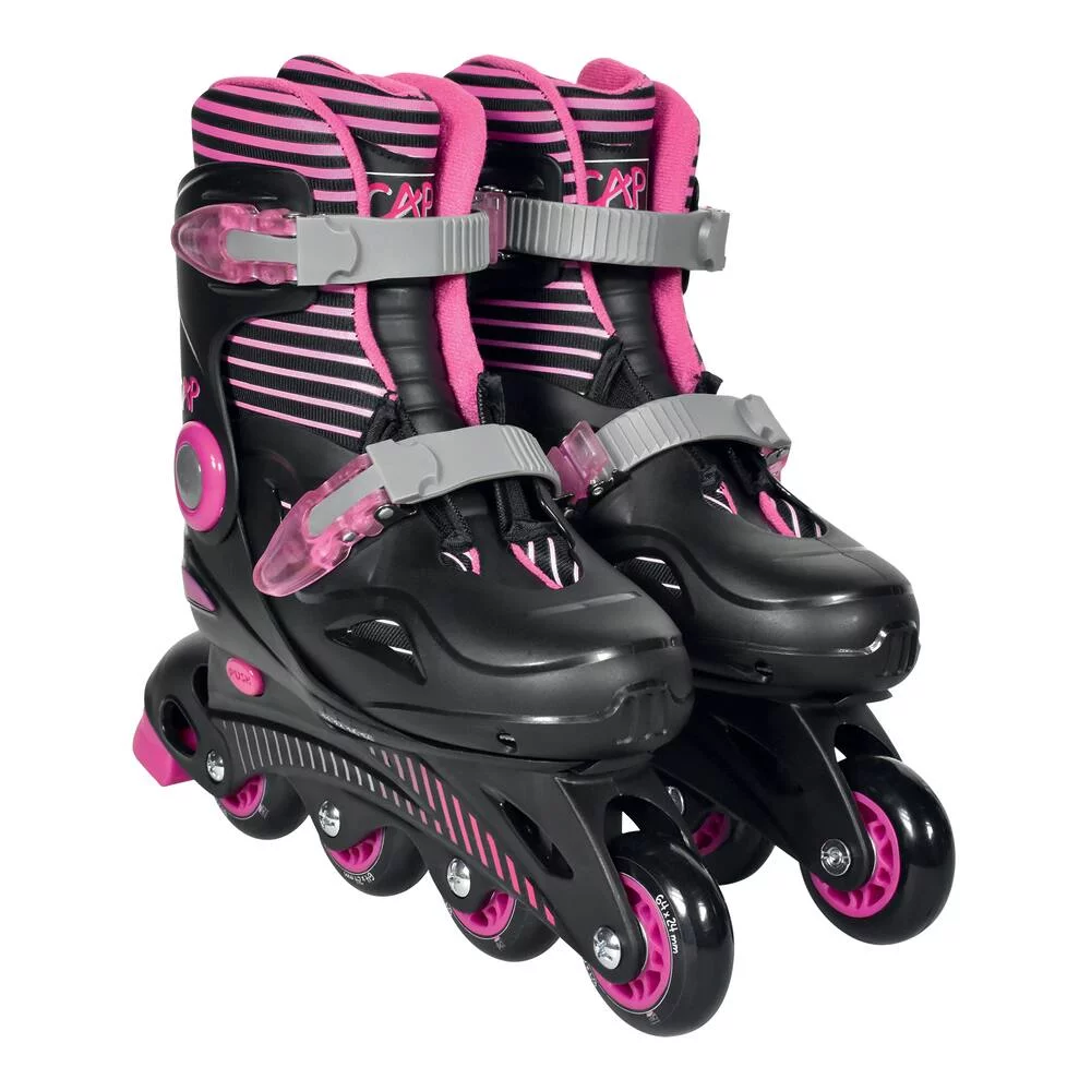 ROLLERS EN LIGNE AJUSTABLES TAILLE 36-39 ROSE