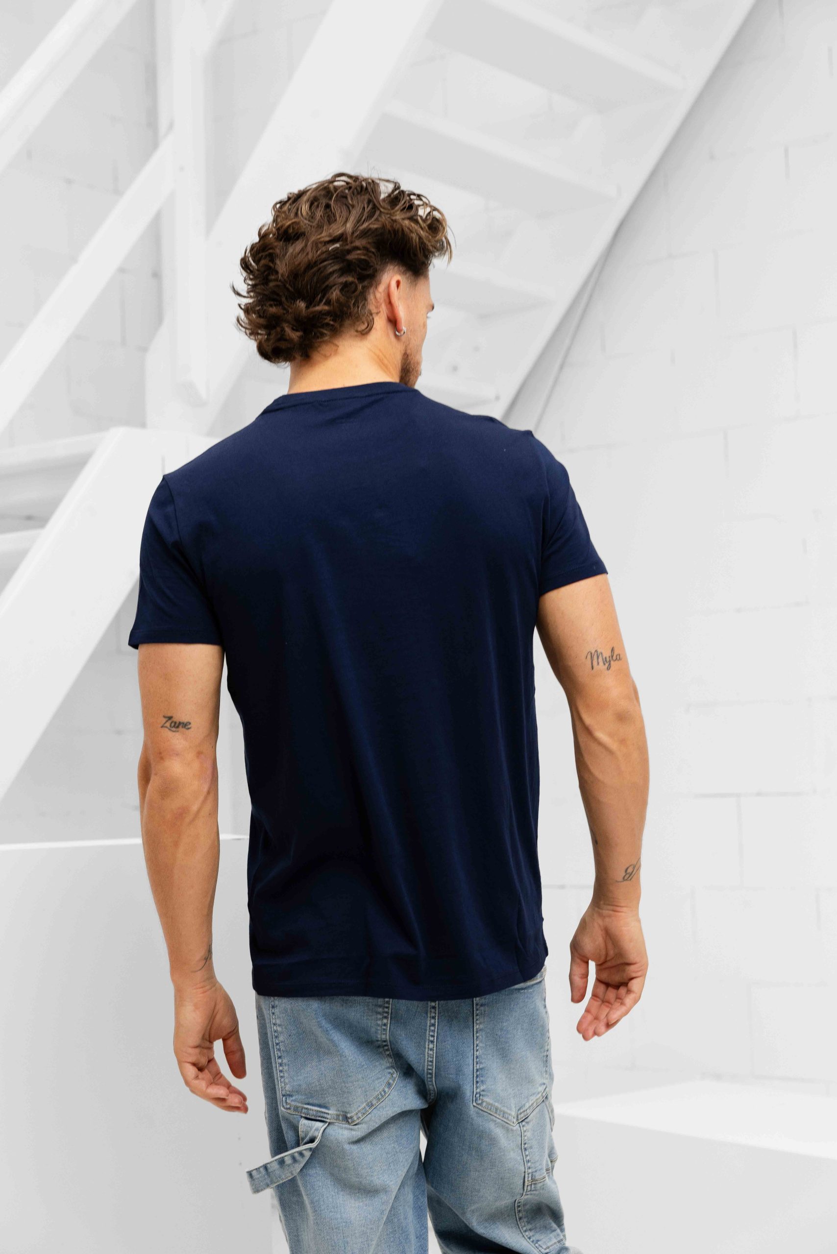 Lacoste Pima T-Shirt Heren Donkerblauw