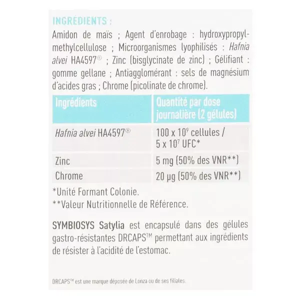 Symbiosys Satylia 60 cápsulas
