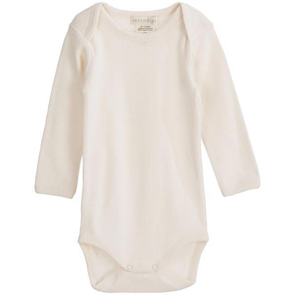 Offwhite Pointelle Baby Body - Serendipity → Luksusbaby.dk