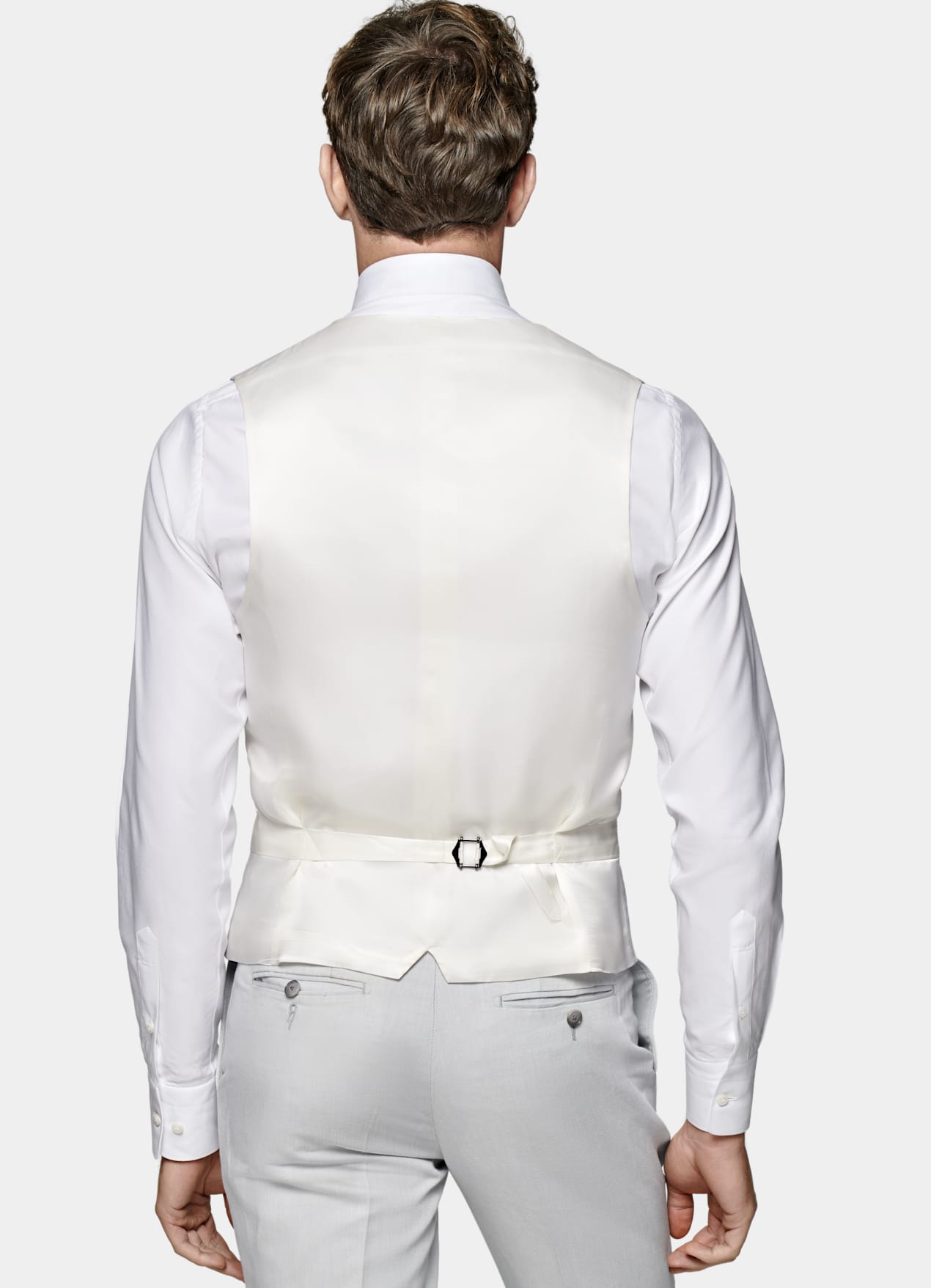 Gilet de costume gris clair