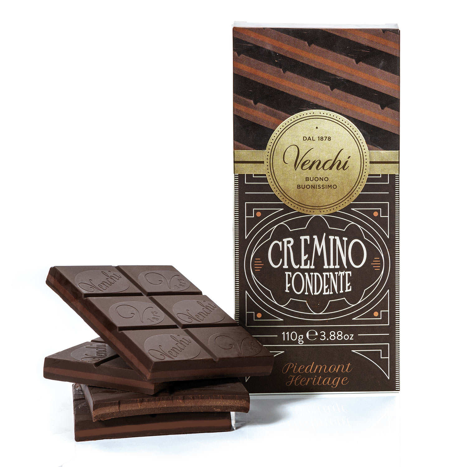 Tablette chocolat noir et Gianduja - cremino extra noir