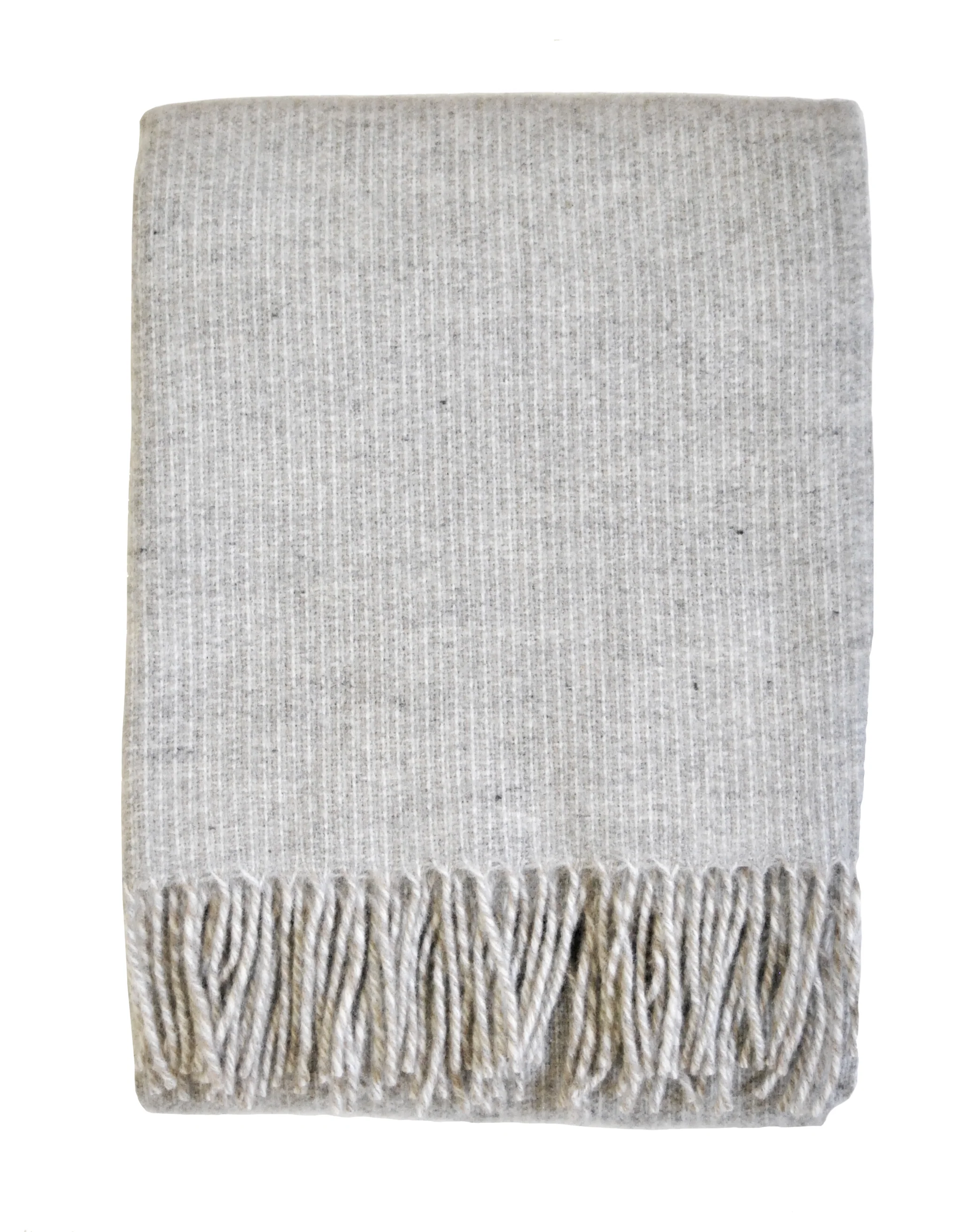 Klippan Yllefabrik  Wolly tæppe, grå/beige - 130x180 cm.