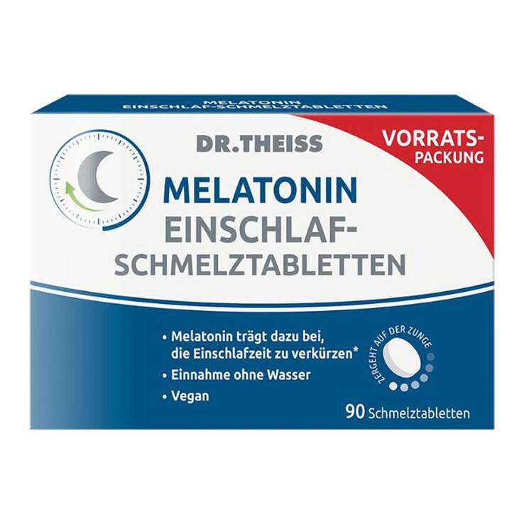 Dr. Theiss Melatonin Einschlaf-Schmelztabletten, 90 St