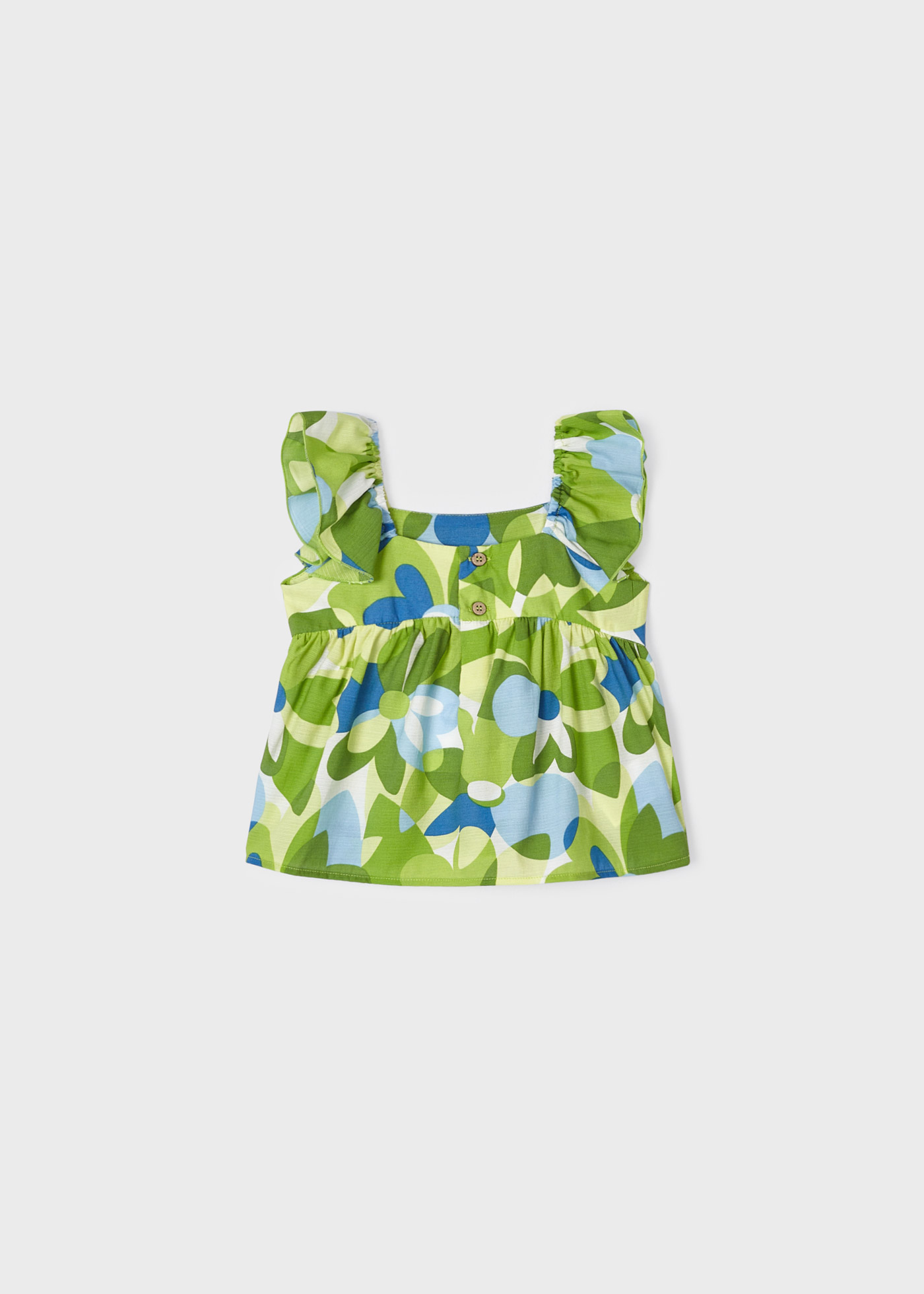 Blusa estampada sem mangas para meninas
