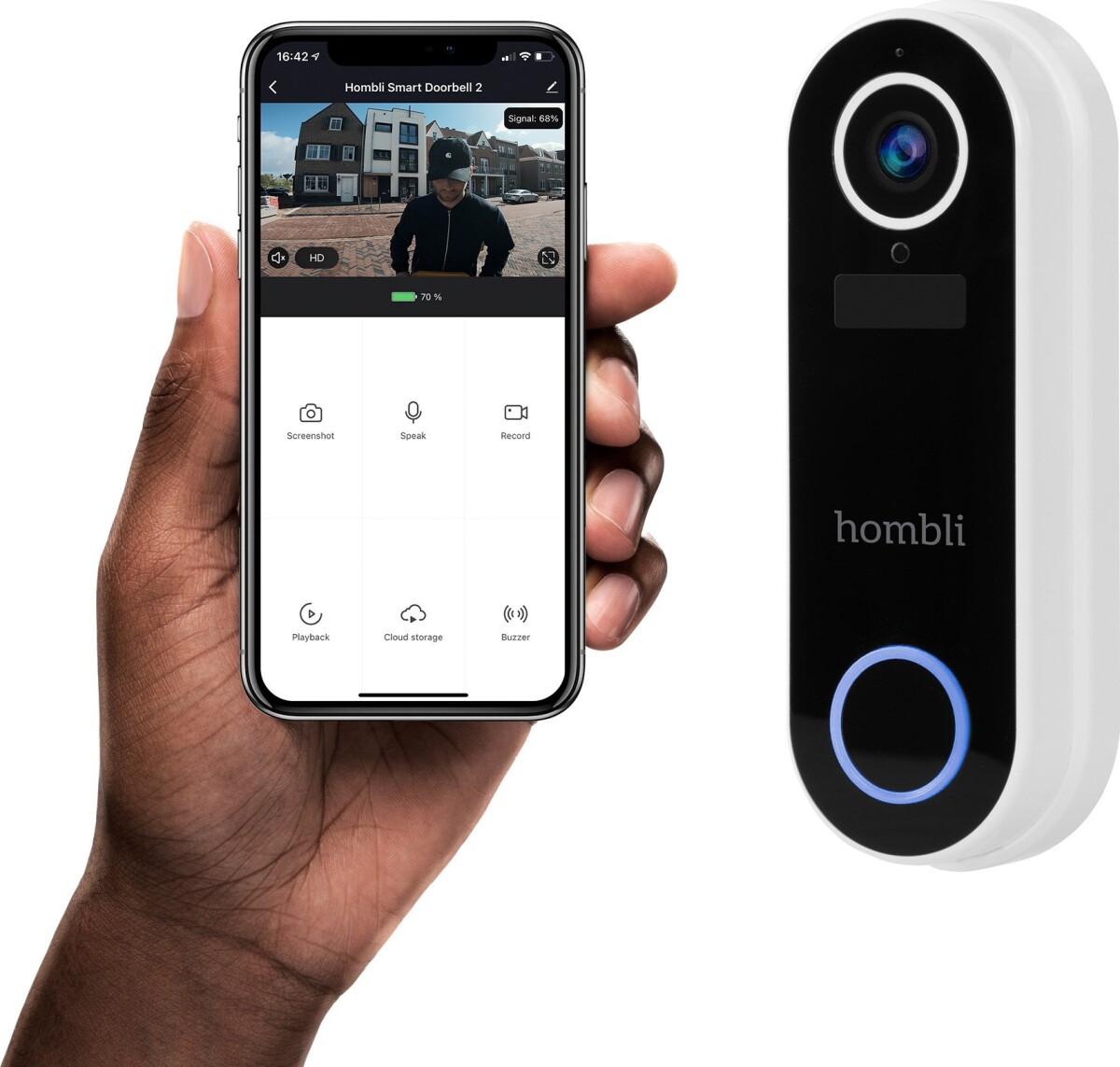 Hombli - Smart Doorbell 2 + Chime 2 - Smart Doorbell Pack