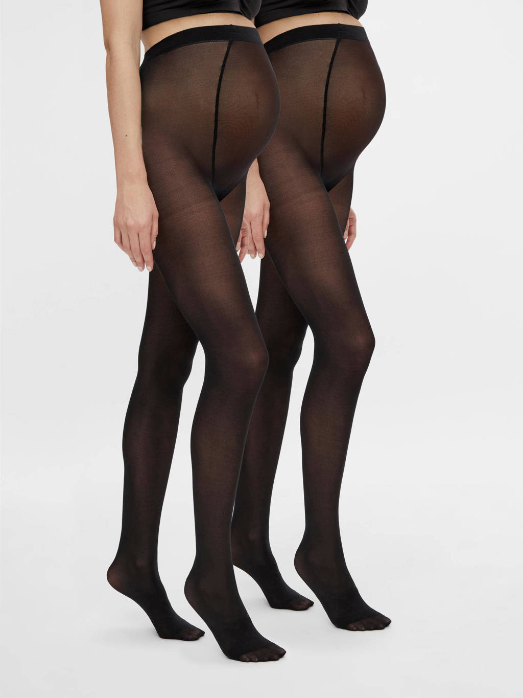 MAMALICIOUS zwangerschapspanty Sabine - set van 2 zwart