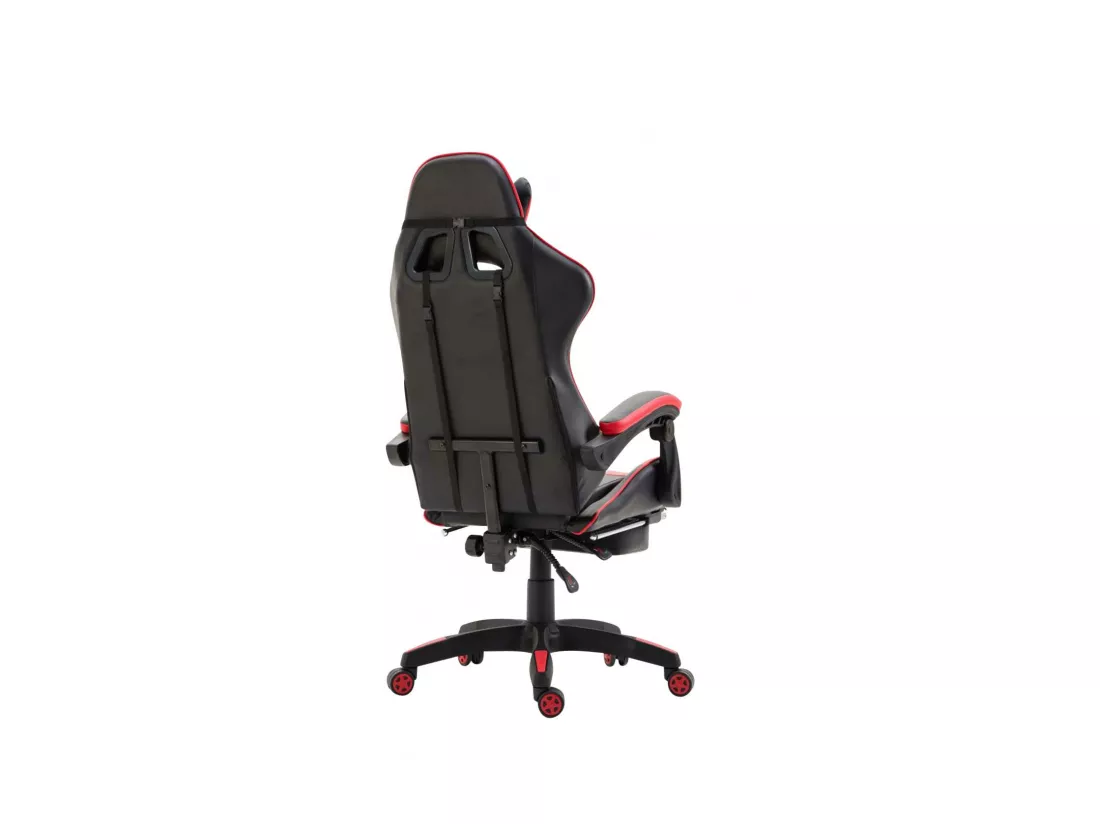 Chaise de bureau - Similicuir & Plastique - Noir / Rouge - Ignite