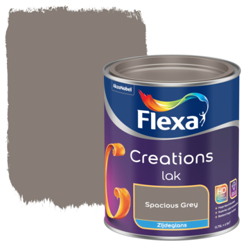 Flexa Creations binnenlak zijdeglans spacious grey 750 ml