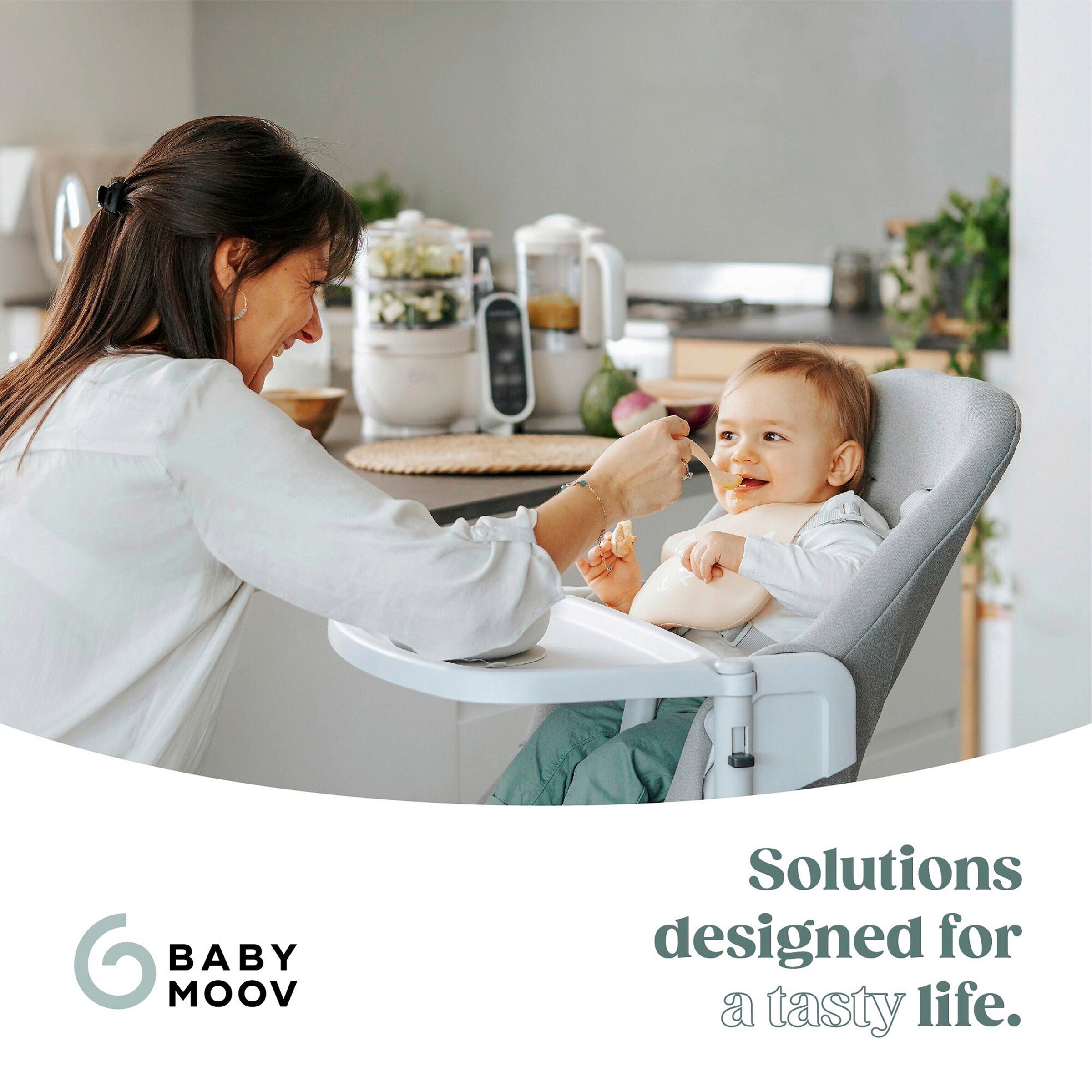 Babymoov Babynahrungszubereiter und Sterilisator NutribabyPlus mineral beige