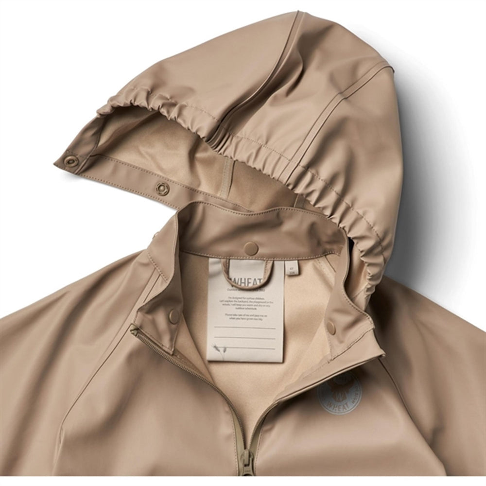 Regnjakke Charlie Beige Stone - Wheat → Luksusbaby.dk