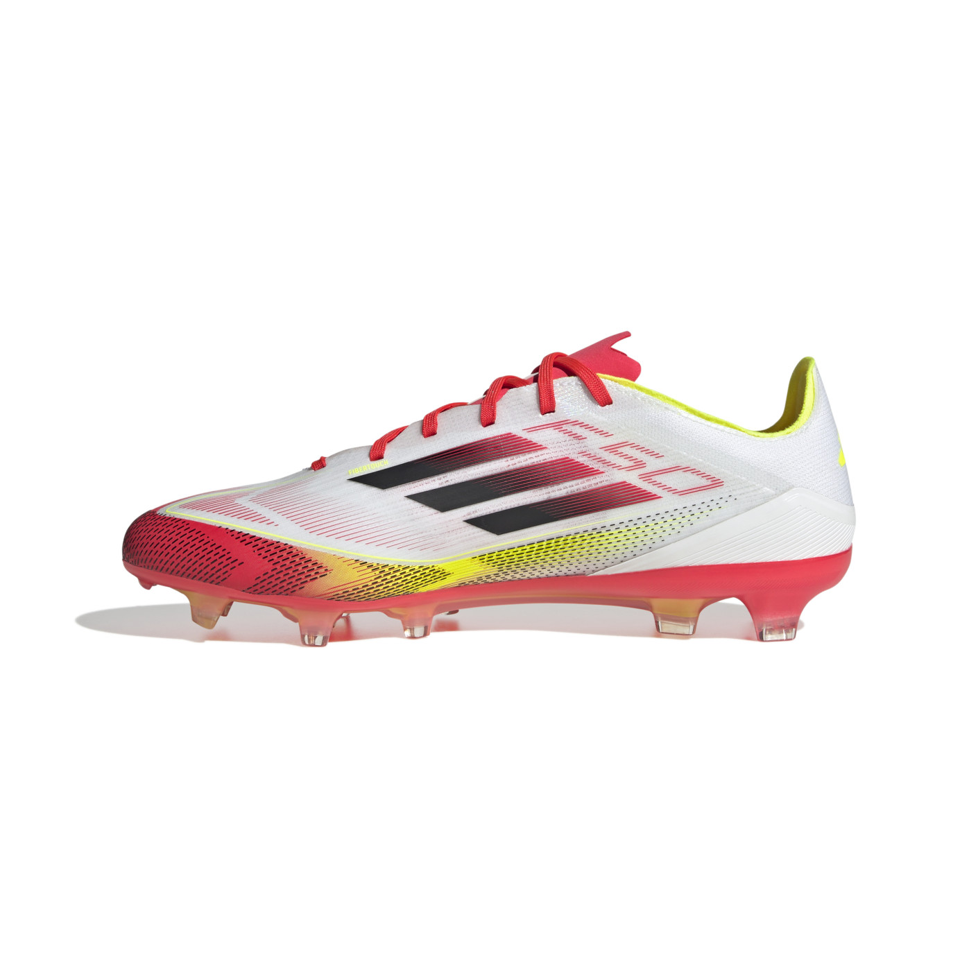 Adidas F50 Pro Gras Voetbalschoenen (FG) Wit Rood Zwart Geel