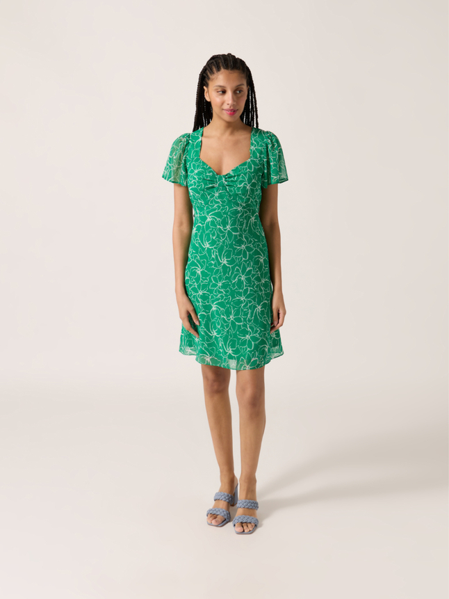 Robe courte décolleté en cœur