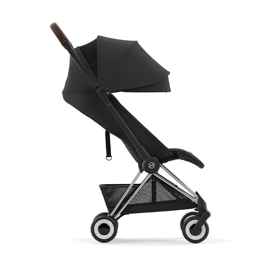 Poussette ultra-compacte Coya chrome/sepia black - Ecru