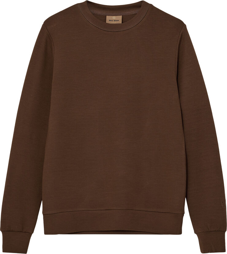 Mos Mosh Gallery MMGAbel Crew Neck Sweat Burn cava