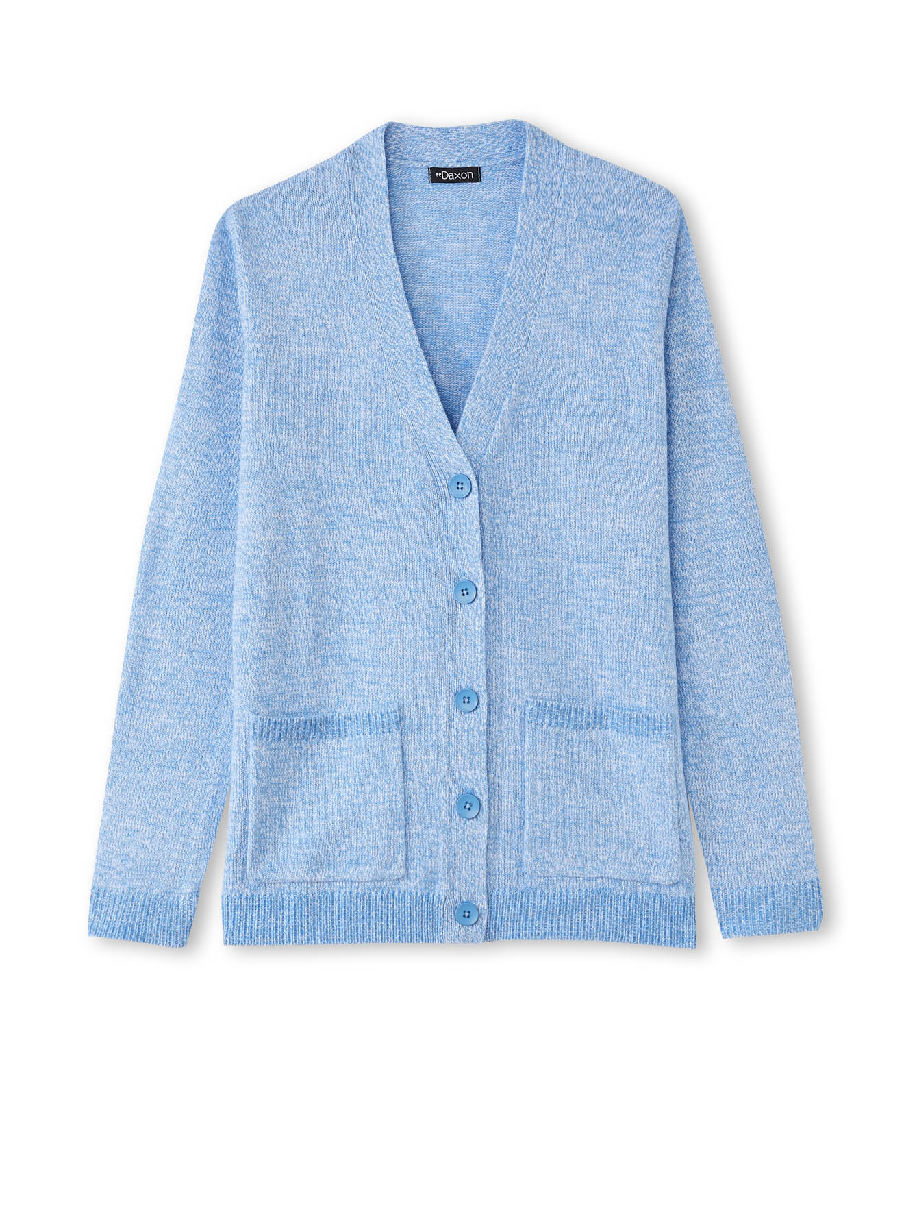 Gilet classique en maille chinée