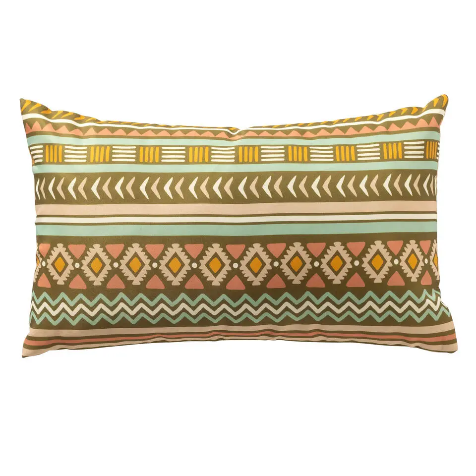 STEVIE - buitenkussen 30x50 cm - Olive Branch - multicolor - groen