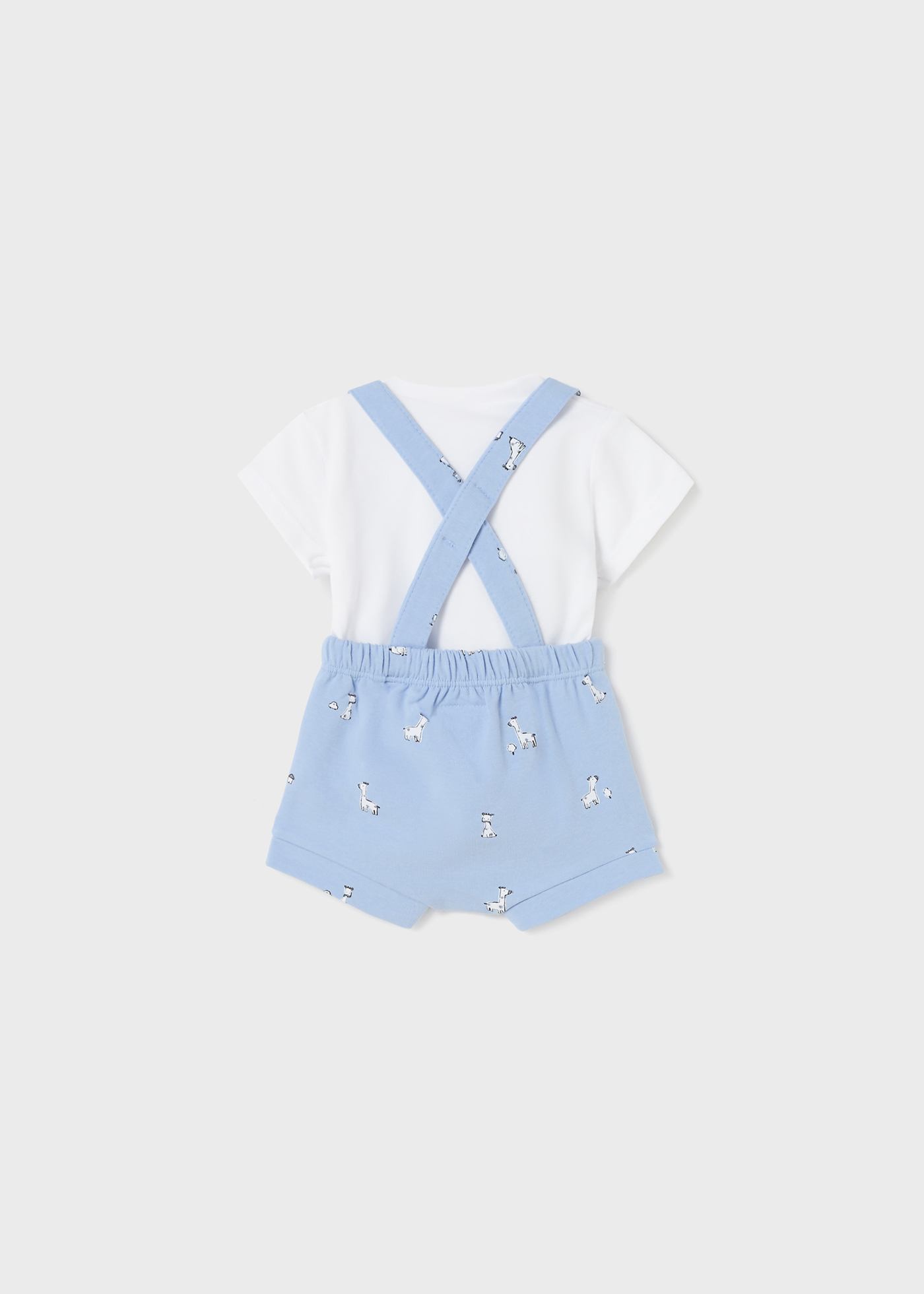Conjunto de 2 peças em algodão sustentável para recém-nascidos.