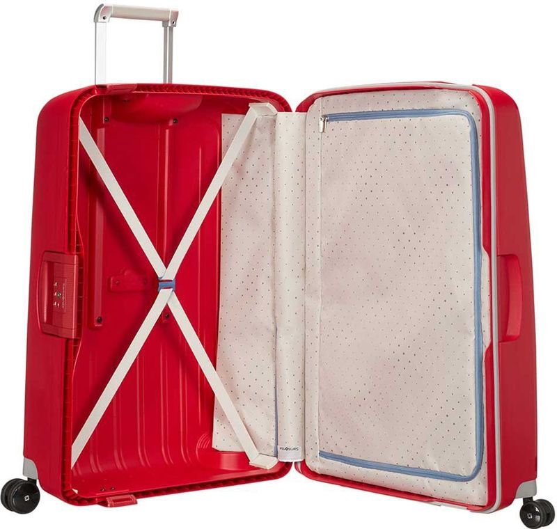 Samsonite reiskoffer - S'CURE SPINNER 81/30 (Groot) Rood