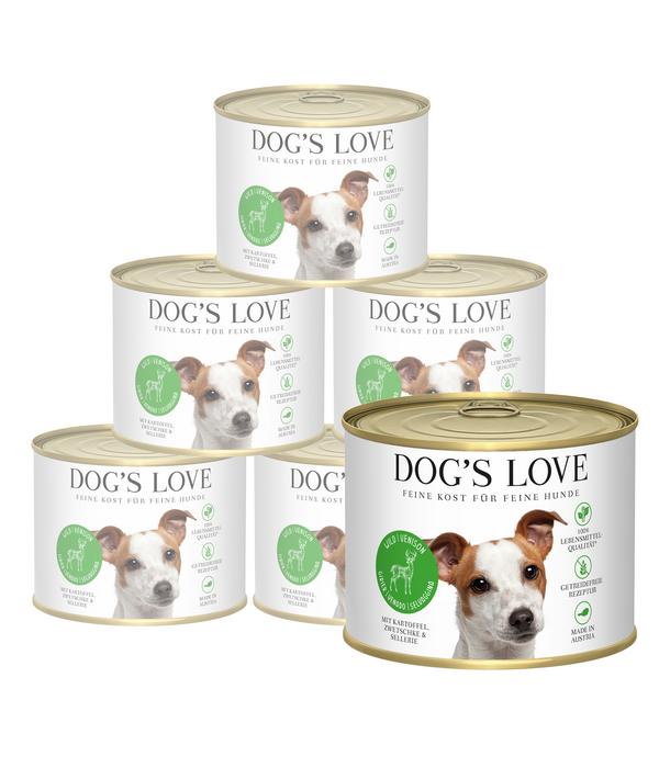 DOG'S LOVE Nassfutter für Hunde Adult, 6 x