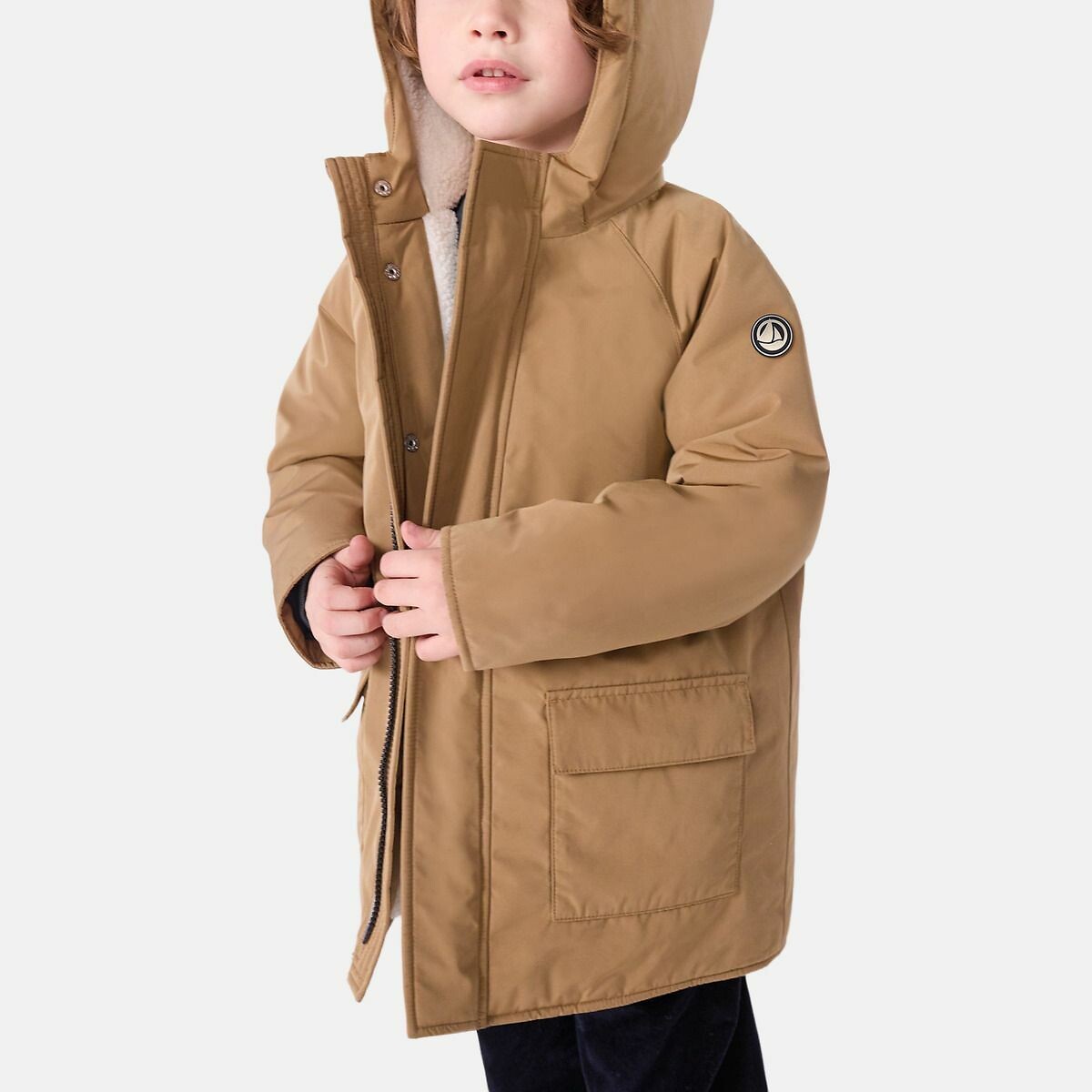 PEQUENO BARCO<br>Parka com boné