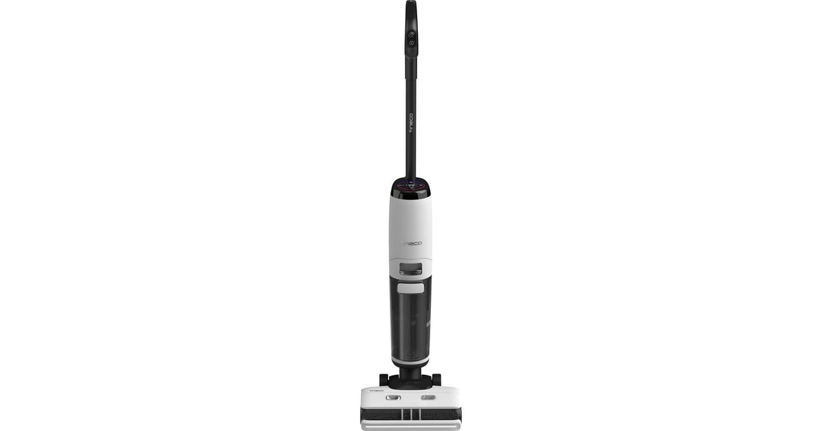 TinecoFloor One S7 Steam 4-in-1 apparaat nat- en droogzuiger  (Wit/zwart, Stofzuigt, dweilt, stoomt en droogt | smart | oplaadbaar)
