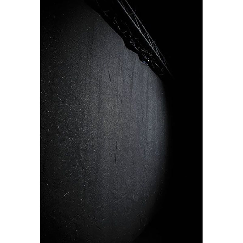 Showtec Glamourmolton Backdrop 3 x 3 meter zwart met glitters