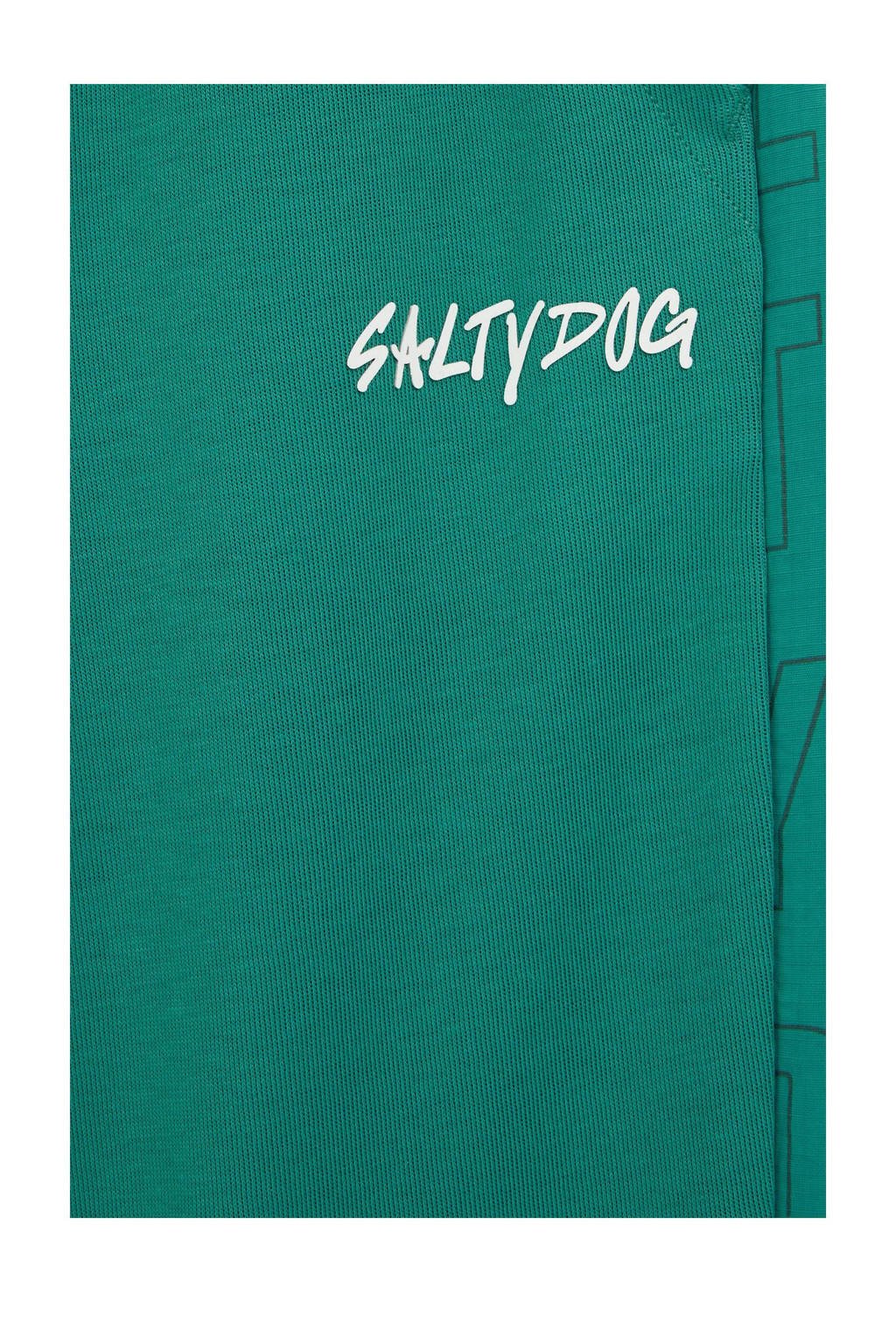 WE Fashion slim fit joggingbroek petrol groen
