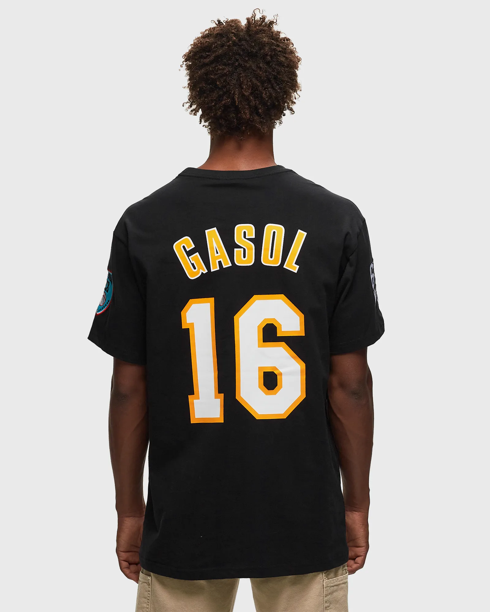 Mitchell & Ness NBA N&N PREMIUM TEE LOS ANGELES LAKERS HALL OF FAME PAU GASOL #16