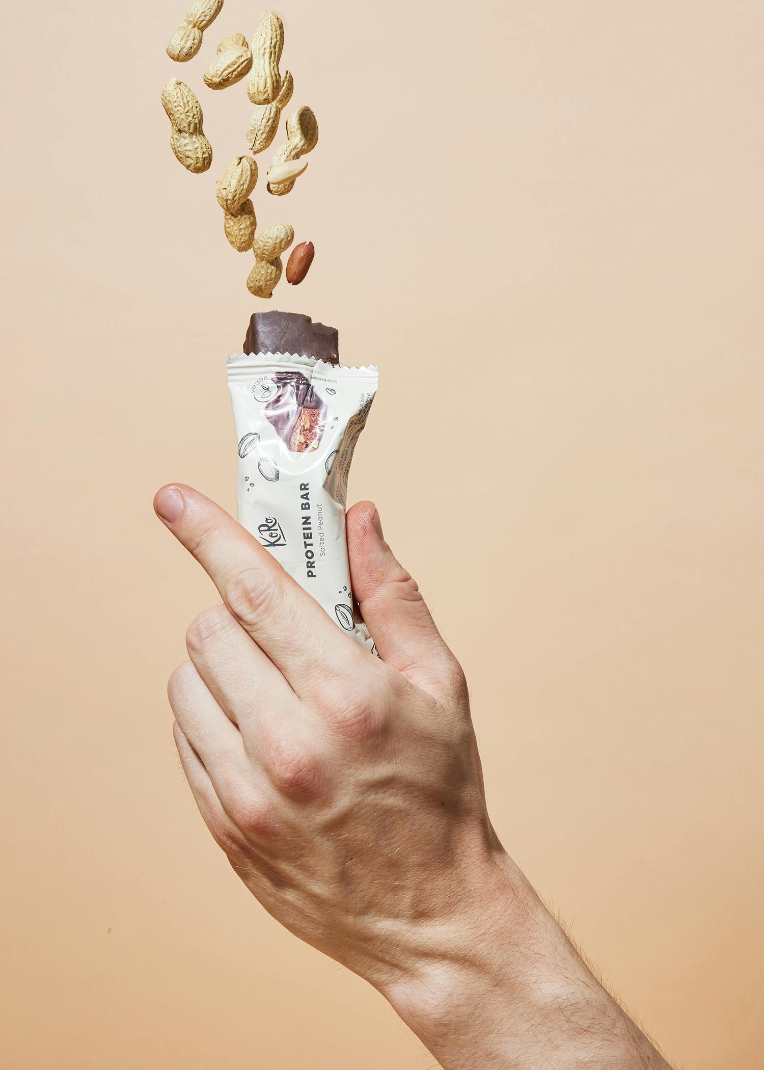 Veganer Bio Proteinriegel Salted Peanut 50 g